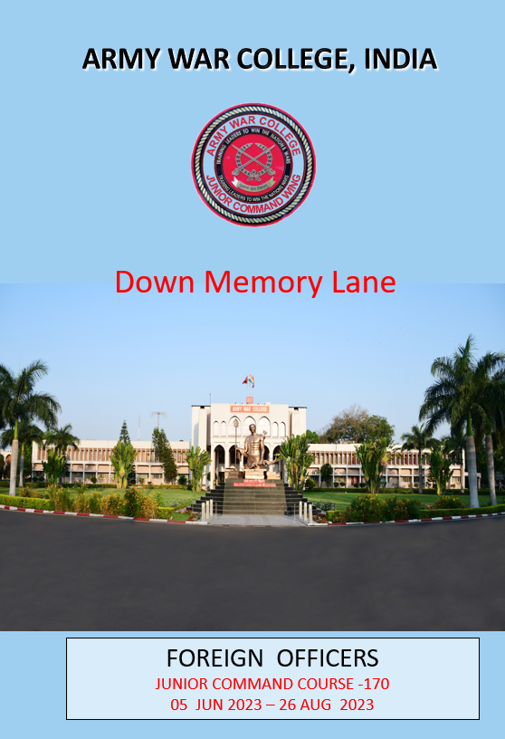 Down Memory Lane - Foreign Officers(Course JC-170)